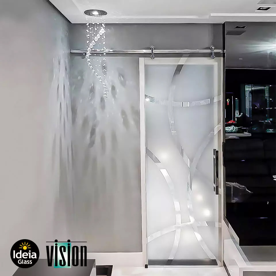 Porta de Vidro de Correr Linha Vision- Ideia Glass