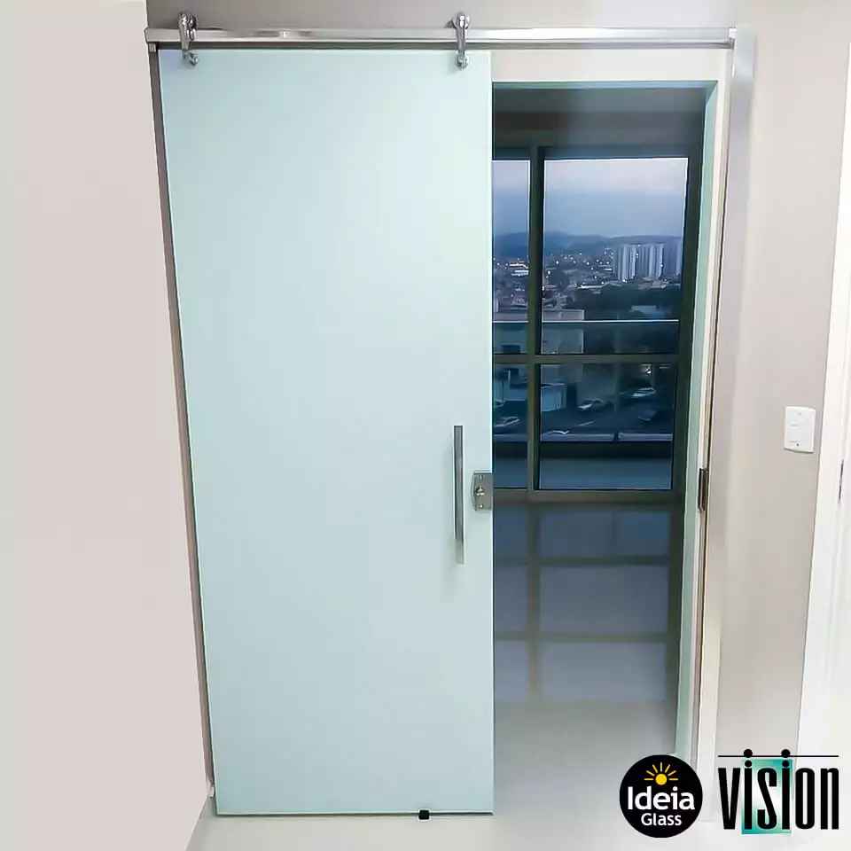 Porta de Vidro de Correr Linha Vision- Ideia Glass